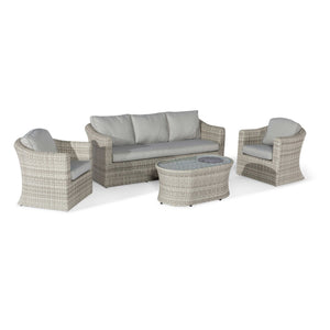 Maze Oxford 3 Seat Sofa Set with Fire Pit