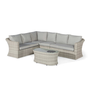 Maze Oxford Large Corner Sofa Set with Fire Pit