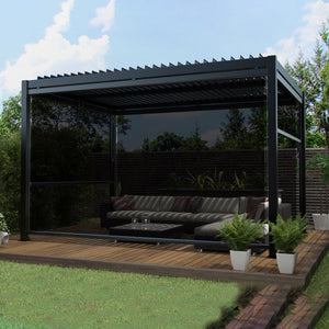 Maze Pergola Aluminium Rectangular 30x40 with 4 Drop Sides