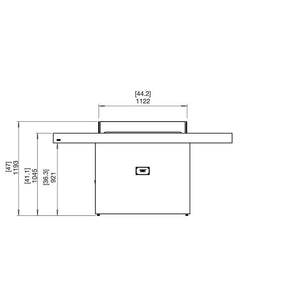 EcoSmart Fire Gin 90 Bar Bioethanol Fire Table