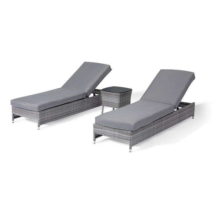 Maze Santorini Sunlounger Set With Side Table