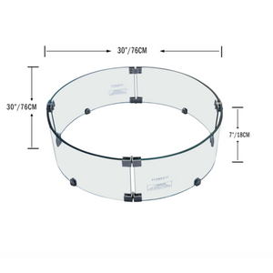 Elementi Small Round Windscreen Roca/Met