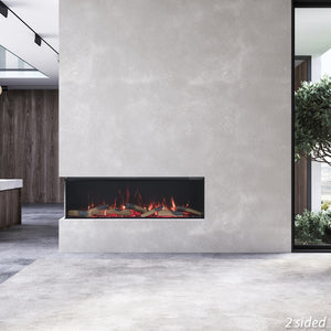 Vision Futura 1300 Built-In Electric Fire 1-2-3 Sided