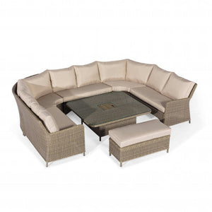 Maze Winchester Royal U-Shaped Sofa Set with Rising Table