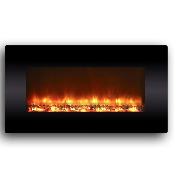 Celsi Electriflame XD Black Glass Electric Fireplace