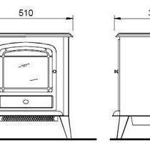 Club LED Optiflame Electric Stove - ExpertFires