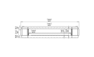 EcoSmart Flex 158SS.BX2 Single Sided Fireplace Insert