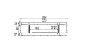 EcoSmart Flex 104SS.BX2 Single Sided Fireplace Insert