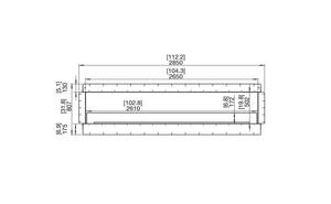 EcoSmart Flex 104SS Single Sided Fireplace Insert