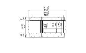 EcoSmart Flex 50SS.BXL Single Sided Fireplace Insert