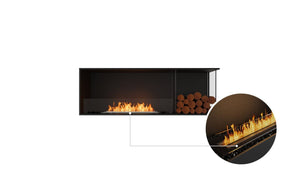 Flex 60RC.BXR Right Corner Fireplace Insert - ExpertFires