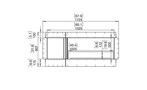 EcoSmart Flex 60SS.BXL Single Sided Fireplace Insert