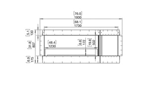 EcoSmart Flex 68SS.BXR Single Sided Fireplace Insert