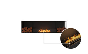 Flex 78RC.BX2 Right Corner Fireplace Insert - ExpertFires