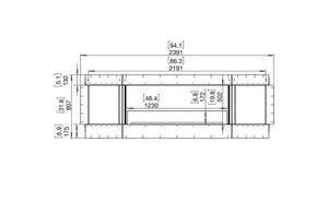 EcoSmart Flex 86SS.BX2 Single Sided Fireplace Insert