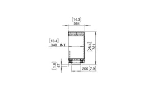 EcoSmart Flex 158SS.BX2 Single Sided Fireplace Insert