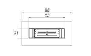 EcoSmart Fire Gin 90 Bar Teak Bioethanol Fire Table