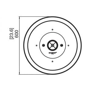 Mix 600 Round Fire Pit Bowl Bio Ethanol  - EcoSmart Fire - ExpertFires