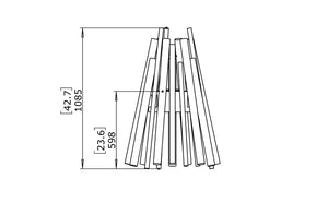 EcoSmart Fire Stix 8 Black Portable Fire Pit