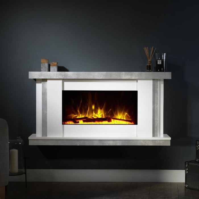 Flametek Juno Electric Fireplace Suite