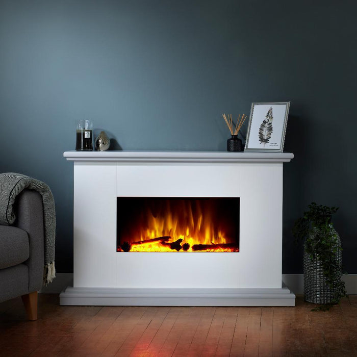 Flametek Midi 48" Electric Fireplace Suite