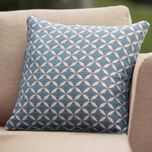 Maze Pair of Mosaic Blue Scatter Sunbrella Cushion (43x43cm)