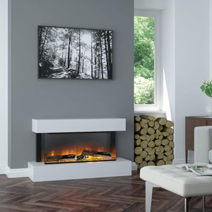 OER Alpine Floor-Standing Electric Fireplace Suite - ExpertFires