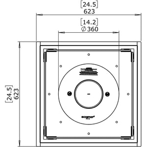 EcoSmart Fire Square 22 Fireplace Insert