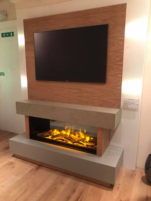 OER Tivoli Media Wall with Electric Fireplace