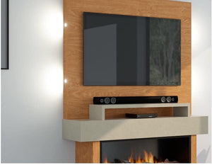 OER Tivoli Media Wall with Electric Fireplace